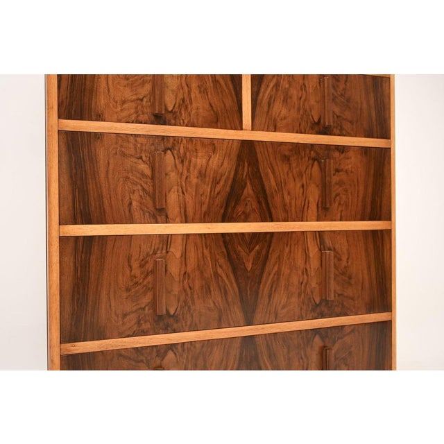 Art Deco Figured Walnut Chest of Drawers, 1930s For Sale - Image 10 of 12