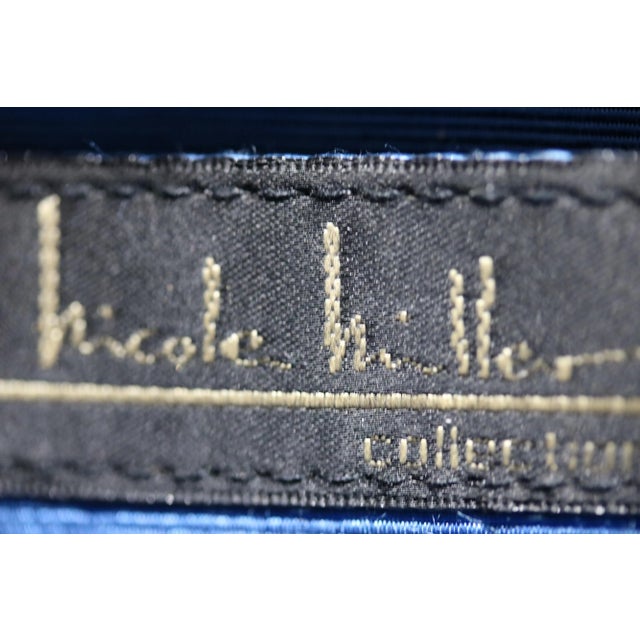 Animal Skin Vintage Nicole Miller Leopard Leather Calf Hair Fur Trim Novelty Handbag- It Is a Wow For Sale - Image 7 of 10