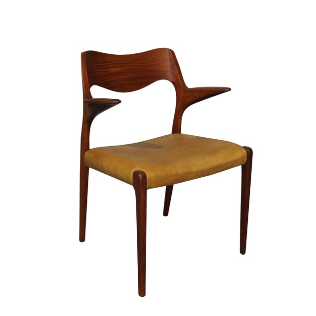 Wood Model 55 Armchair by Niels Otto Moller for J. L. Mollers, 1960s For Sale - Image 7 of 7