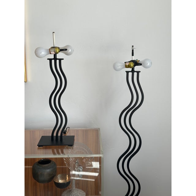 Postmodern Wave Lamp by Alsy For Sale In San Diego - Image 6 of 7