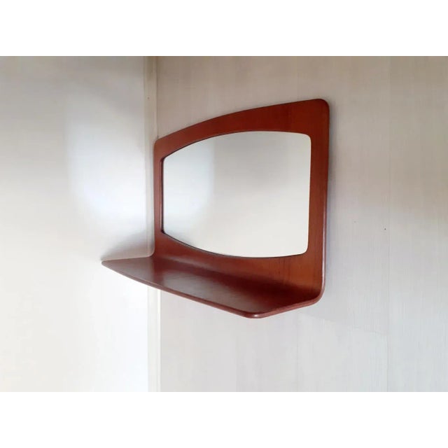 Glass Large Wall Mirror by Franco Campo and Carlo Graffi for Home Torino, 1958 For Sale - Image 7 of 9
