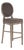 Medallion Bar Stool - Eggplant Brown Linen / Limed Grey Oak Frame For Sale