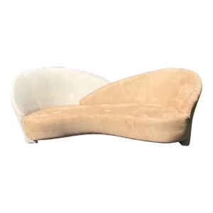 1990s Asymmetrical Sculpted Modern Weiman Preview Sofa