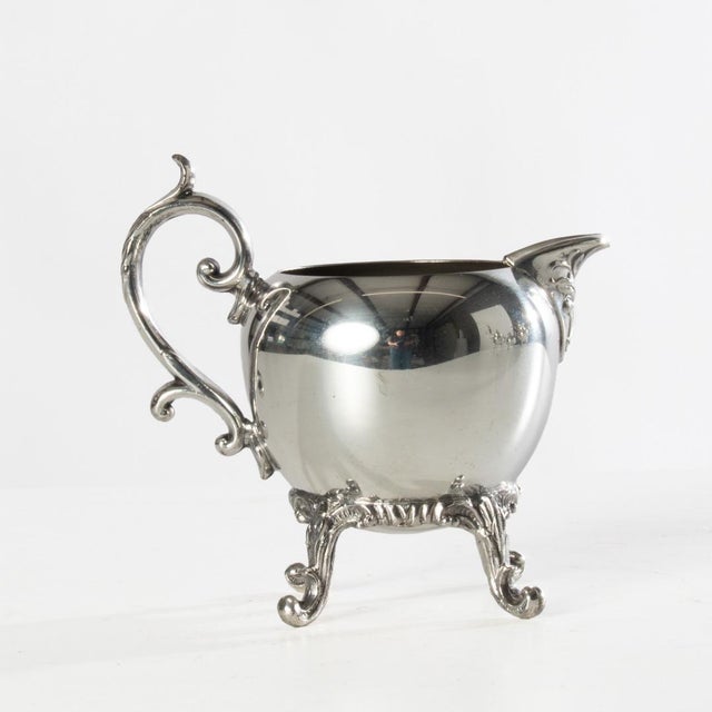 Metal Early 20th Century Silver on Copper Tea Set - Set of 5 For Sale - Image 7 of 18
