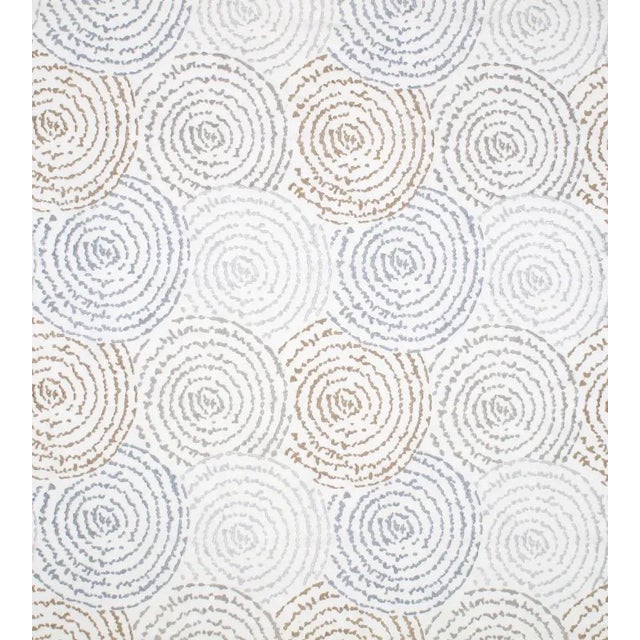 The House of Scalamandré Coriolis Fabric, Harbor Mist For Sale