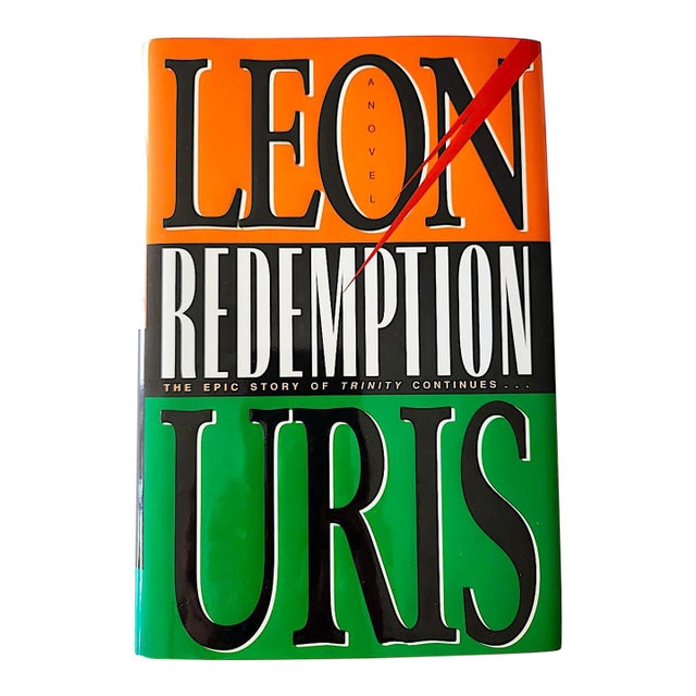 1995 Vintage 1st Edition Book, "Redemption", by Leon Uris For Sale
