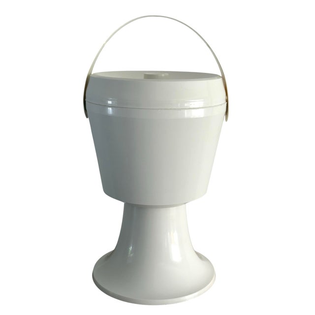 1960s 1960s Vintage Retro Mid Century Space Age Ice Bucket For Sale - Image 5 of 12