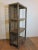 Antique rustic bookcase made of elm wood. Lattice style screened back. The elm wood is worn and faded, natural showing its...