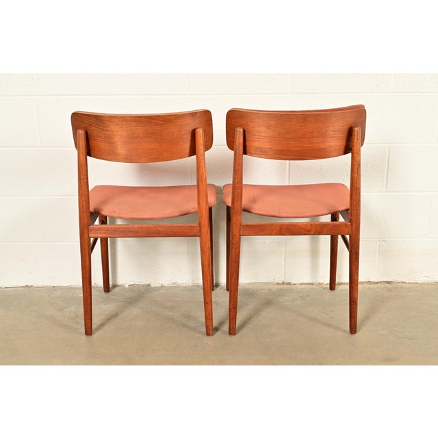 Finn Juhl Style Danish Modern Sculpted Teak Dining Chairs, Set of Six For Sale - Image 12 of 13