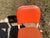 1970s Vintage Burnt Orange Steel Office Chair by Harter Corporation For Sale - Image 9 of 12