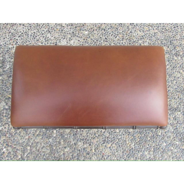 French Antique French Faux Bamboo Stool For Sale - Image 3 of 17