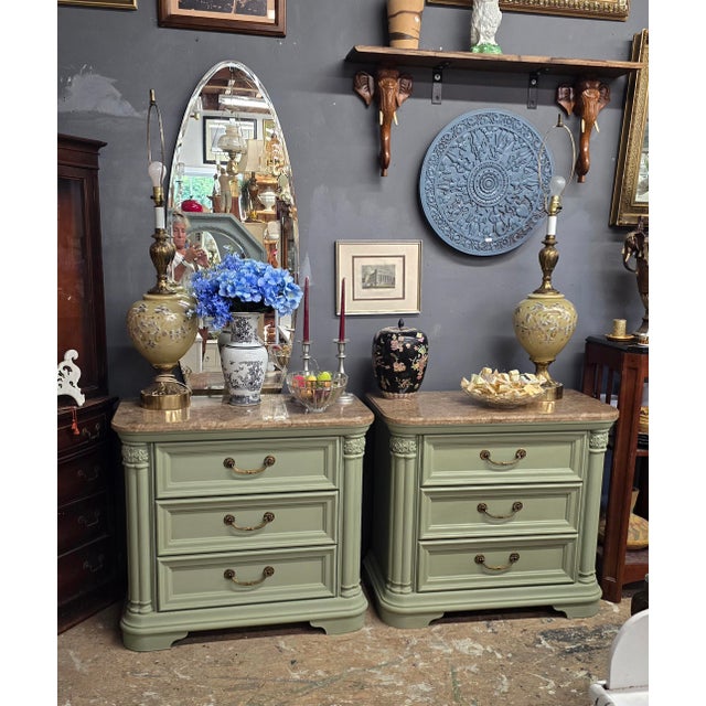 Vintage Bedside Chests by Stanley a Pair For Sale - Image 11 of 12