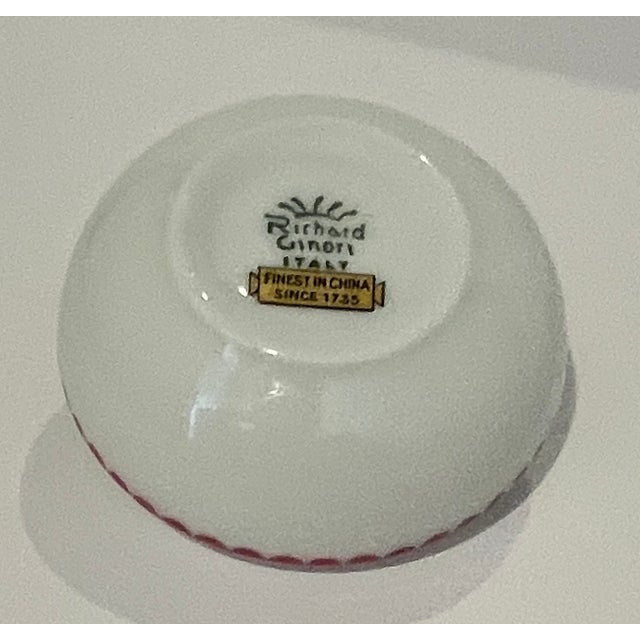 Richard Ginori Richard Ginori Porcelain Trinket Box Initial C or G For Sale - Image 4 of 4