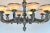 Metal Large Spanish Alabaster Globe Chandelier 10-Light Solid Bronze 40" W For Sale - Image 7 of 10