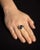 1990s 1990s Blue Topaz, Tanzanite and 18K Gold and Sterling Silver Ring, Size 7.25 For Sale - Image 5 of 5
