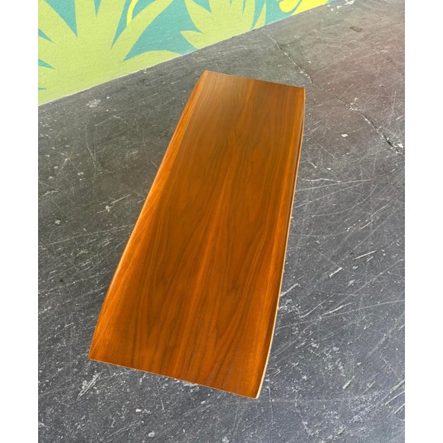 Brown Refinished Mid Century Bassett Artisan Coffee Table For Sale - Image 8 of 13