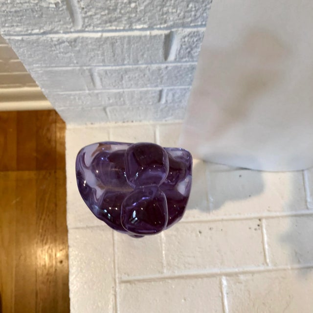 Lavender Murano Glass Lovers For Sale - Image 8 of 10