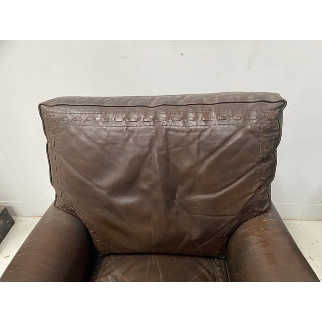 Vintage Brown Leather Chairs, 1970s, Set of 2 For Sale - Image 9 of 17