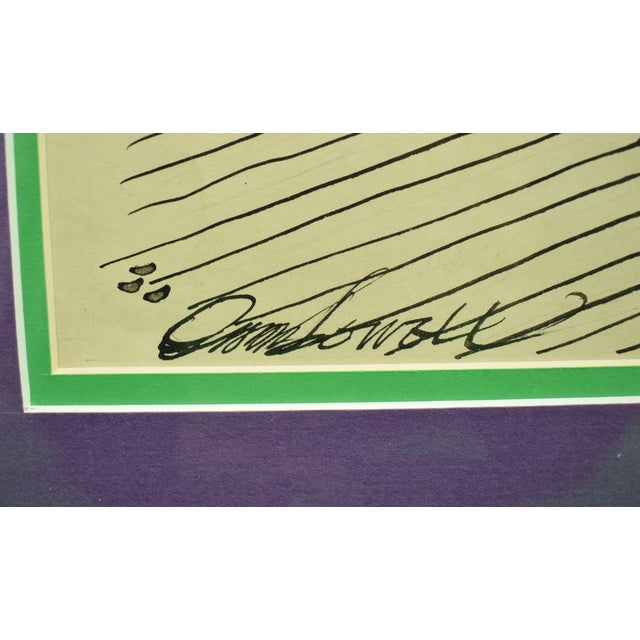 Paper Gentlemen's Players' Club Pen & Ink Drawing by Orson B. Lowell For Sale - Image 7 of 11