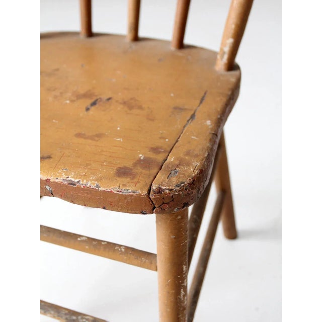 Late 19th Century Antique Farmhouse Windsor Chair For Sale - Image 5 of 11
