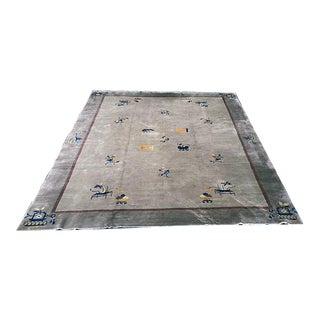 1920s Antique Art Deco Chinese Rug For Sale