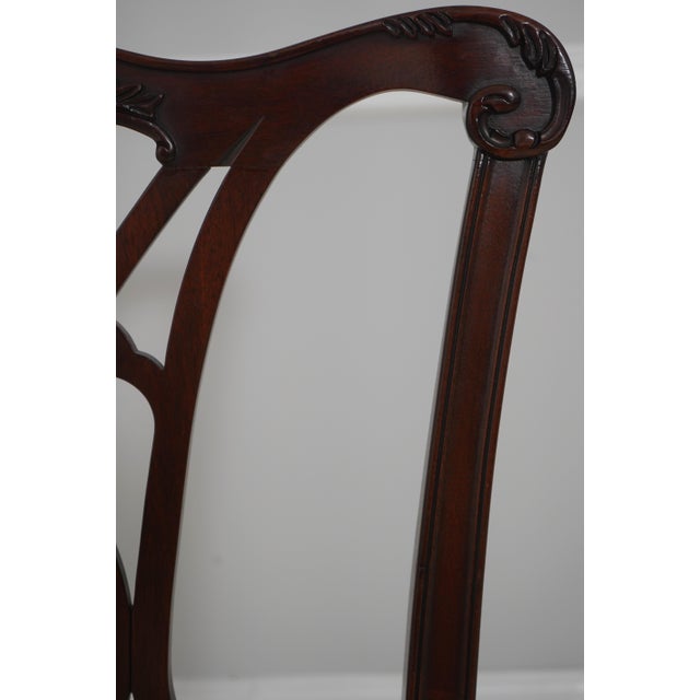 Set of 8 Henkel Harris Mahogany Dining Chairs For Sale - Image 14 of 18