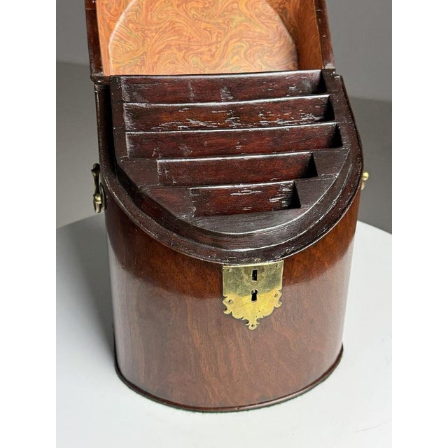 English Mahogany Letter Holder For Sale - Image 6 of 18