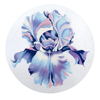 Iris on Silver' Serigraph For Sale