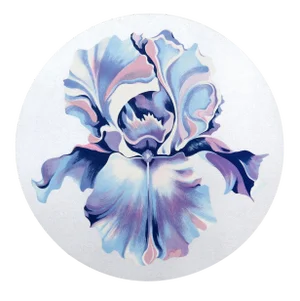 Iris on Silver' Serigraph