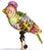 1930s Cut Glass Perched Painted Exotic Bird, Animalia Table Lamp For Sale - Image 4 of 13
