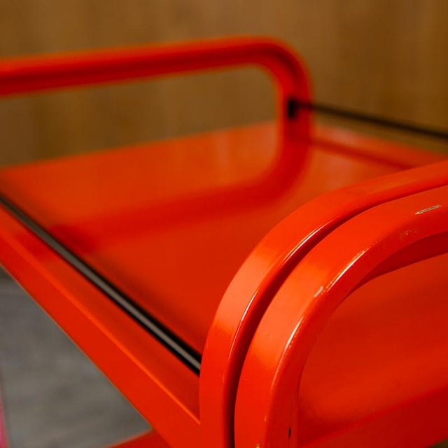 Metal Postmodern Trolley for Secco, Italy, 1980s For Sale - Image 7 of 12