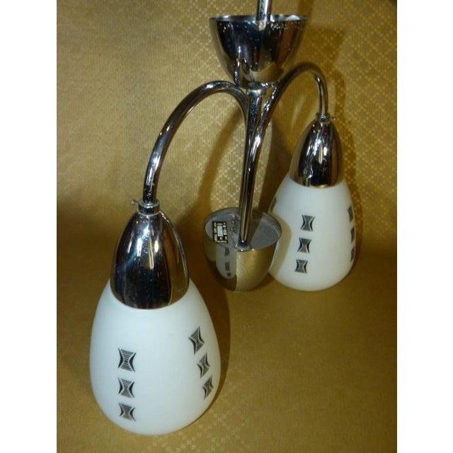 Hanging Lamp attributed to Elektroinstala Jílové, 1970s For Sale - Image 4 of 5