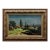 19th-Century Nocturne Landscape With Thatched-Roof Cottages For Sale