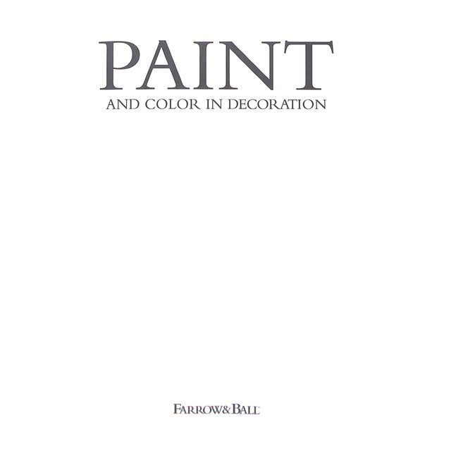 Farrow & Ball [200] pp. Rizzoli 2003 12 1/2" x 9 3/4" Experts from Farrow & Ball, a leading manufacturer of traditional...