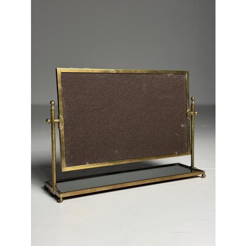 French Make-Up Mirror in Brass For Sale - Image 9 of 12