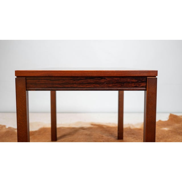 Vintage Scandinavian Heggen Rosewood Side Table For Sale - Image 9 of 16