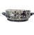 Ceramic Vintage Large Indigo Blue & Ivory Chinoiserie Elephant Footbath Planter For Sale - Image 7 of 8