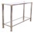 Vintage Glass and Metal Console Table by Pierre Vandel, 1970s For Sale