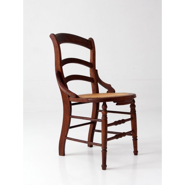 Antique Victorian American Eastlake Style Cottage Chair For Sale - Image 10 of 11