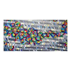 Contemporary Abstract Acrylic on Canvas Painting "Apophis" by Martina Nehrling