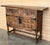 19th Spanish Baroque Carved Walnut Tuscan Two Drawer Credenza or Buffet For Sale - Image 18 of 18