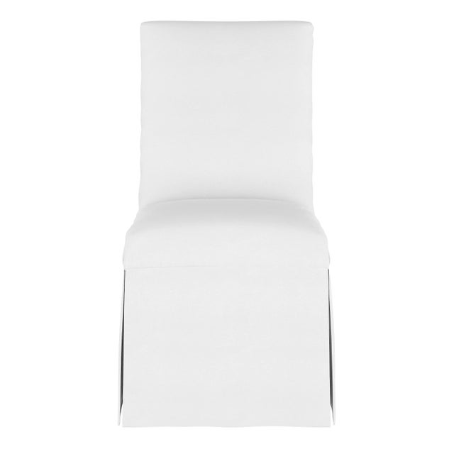 Transitional Rachel Ashwell x Cloth & Co Slipcover Dining Chair in White Twill For Sale - Image 3 of 7