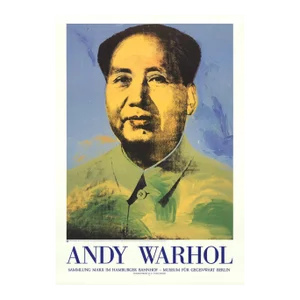 1995 Andy Warhol 'Mao' Pop Art Blue,Green Germany Offset Lithograph