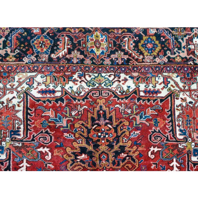 1950s Mid-20th Century Heriz Rug For Sale In Chicago - Image 6 of 11