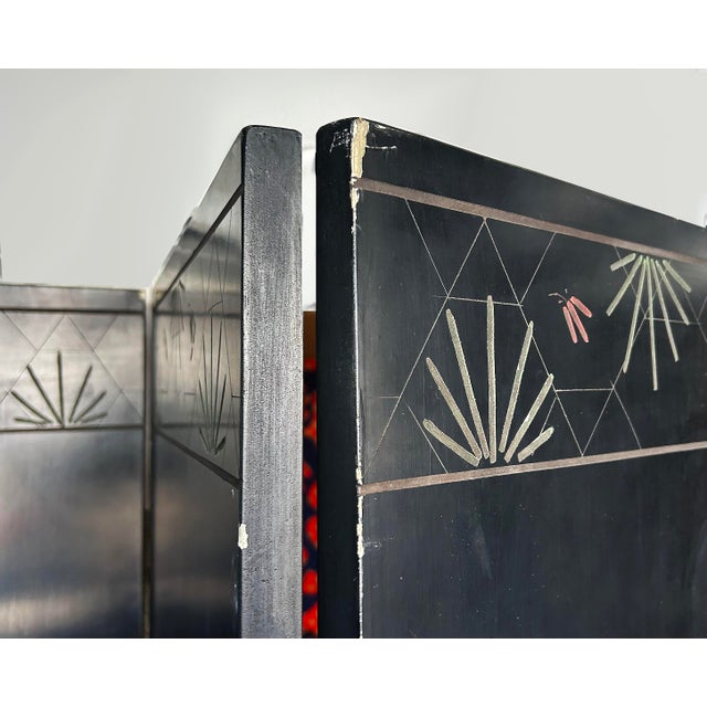 Mid 20th Century Monumental Chinese Lacquered 8-Panel Coromandel Screen Depicting Court Scenes For Sale - Image 11 of 18