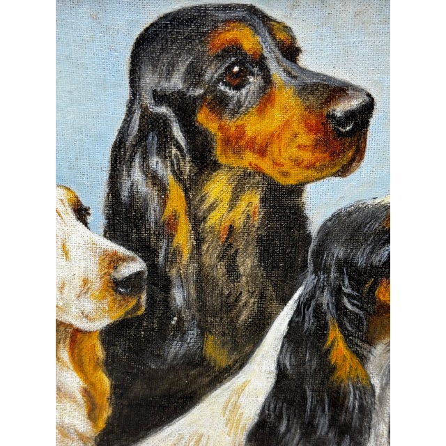 The Faithful Companions – Trio of Cocker Spaniels, Oil Painting in the Manner of Maud Alice Earl For Sale - Image 9 of 18