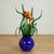 Blue Glass Flower Arrangement or Sculpture by Phil O Reilly For Sale - Image 8 of 9