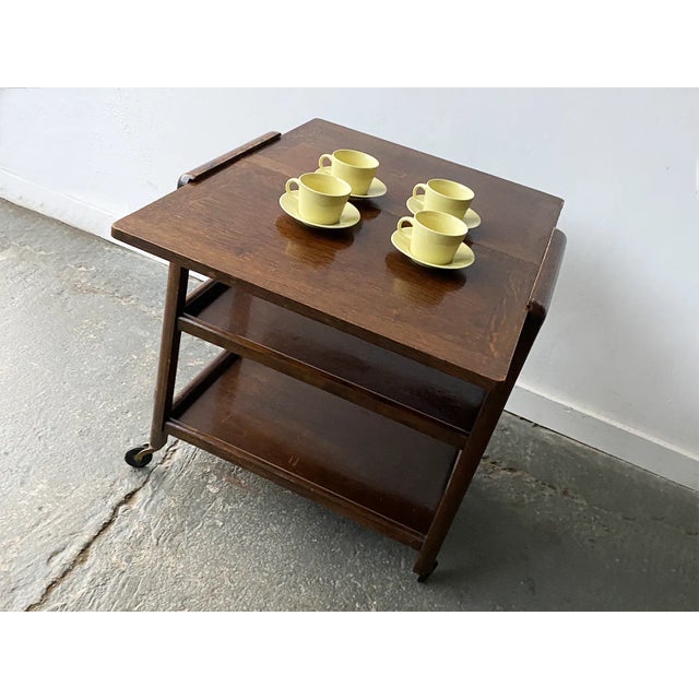 Vintage Art Deco Extending Drinks Trolley, 1930s For Sale - Image 6 of 10
