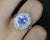 Late 20th Century Late 20th Century Rare 2.09ct Gia Ceylon No Heat Sapphire & 0.69ct Diamond Platinum Ring Size 5.25 For Sale - Image 5 of 17