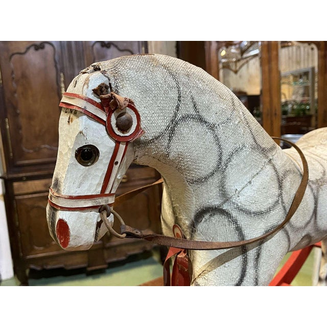 Wood Early 20th Century English Rocking Horse For Sale - Image 7 of 12
